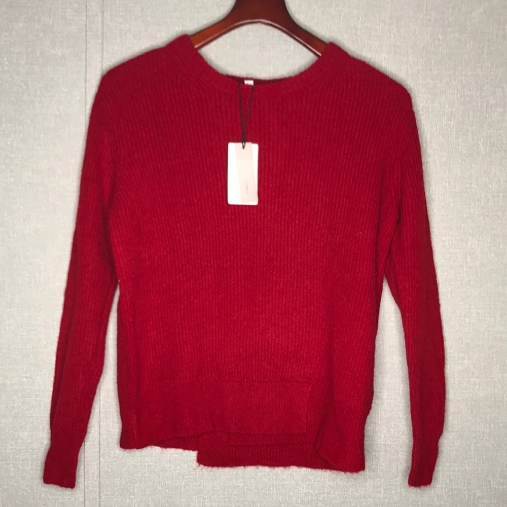 A loves a Red Wool/Alpaca Blend Crew Neck Sweater